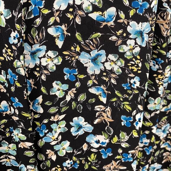 J. Jill Double Layer Shirt Women's XL Floral Long‎ Sleeve Multicolored Flawed - Picture 11 of 13